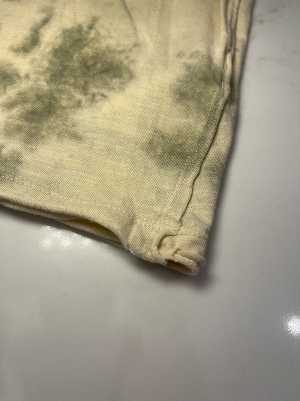 We The Free Women’s Tie-Dye Short Sleeve Tee in Beige and Olive - Picture 4 of 13